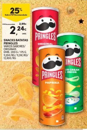 Continente Batata chips pringles promoção