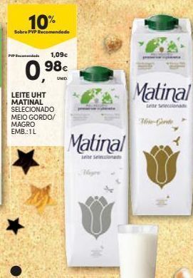 Continente Leite matinal promoção