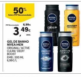 Continente Gel de banho nivea promoção
