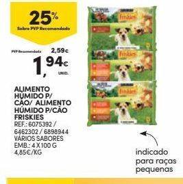 Continente Comida de cachorro friskies promoção