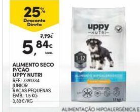 Continente Comida de cachorro promoção