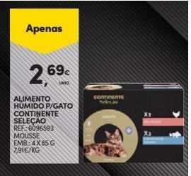 Continente Comida para gatos promoção