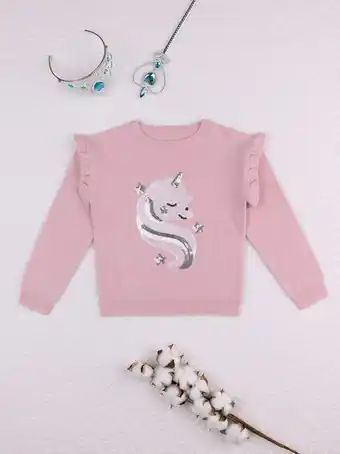 Prénatal Camisola de tricot de lantejoulas rosa de menina - prénatal promoção