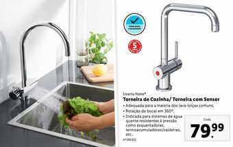 Lidl Torneira da cozinha promoção
