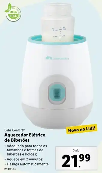 Lidl Aquecedores digitais de biberão bébé confort promoção