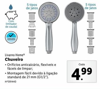 Lidl Chuveiro promoção