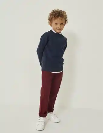 Zippy Calças de sarja em algodão para menino 'slim fit', vermelho promoção