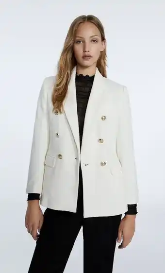 Stradivarius Blazer com estrutura de botões metálicos promoção