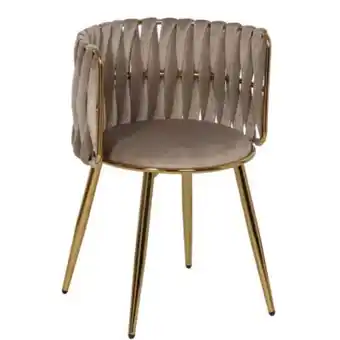 Superdecor Cadeira de veludo/metal 156 promoção