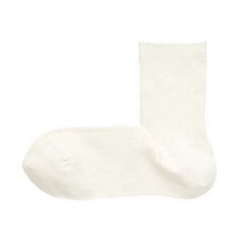 Right angle thin rib stitch short socks