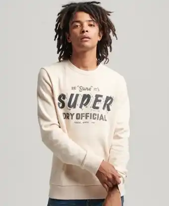 Superdry Vintage sign writer crew sweatshirt promoção