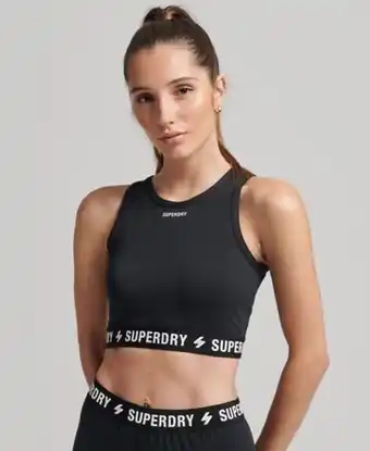 Superdry Code elastic crop top promoção