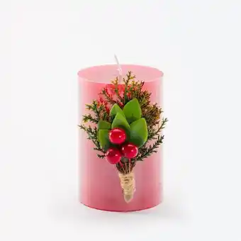 VIVA Vela decorativa christmas red 6.7x10cm promoção
