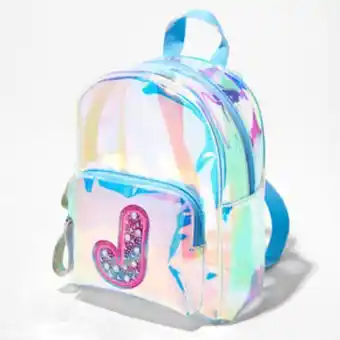 Holographic initial mini backpack - j