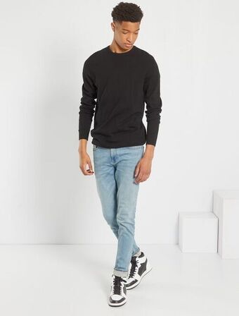 Kiabi Camisola lisa de gola redonda +1,90 m promoção