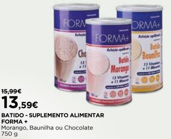 El Corte Inglés Suplementos nutricionais forma+ promoção