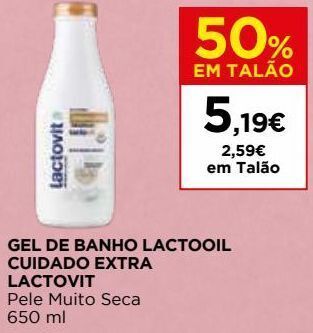 El Corte Inglés Gel de banho lactovit promoção