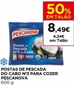El Corte Inglés Peixe congelado promoção