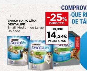 El Corte Inglés Guloseimas para animais dentallife promoção