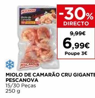 El Corte Inglés Camarão congelado pescanova promoção