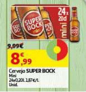 Auchan Cerveja Super Bock Mini promoção