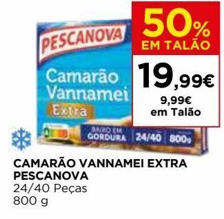 El Corte Inglés Camarão congelado pescanova promoção