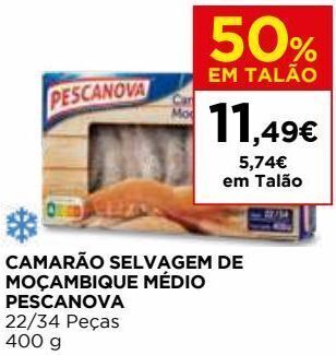 El Corte Inglés Camarão congelado pescanova promoção