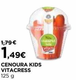 El Corte Inglés Cenouras vitacress promoção