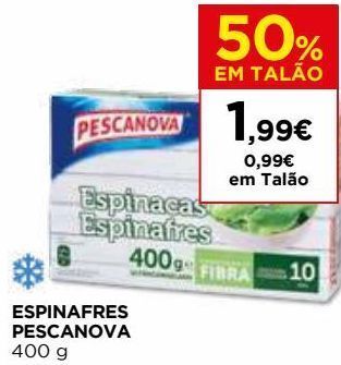 El Corte Inglés Espinafre congelado pescanova promoção