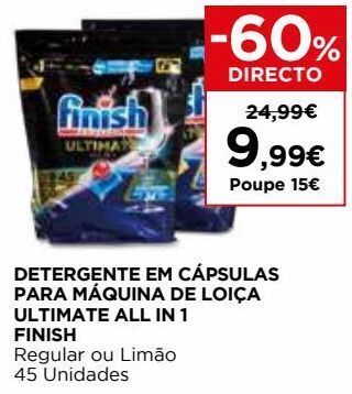 El Corte Inglés Detergente em cápsulas finish promoção