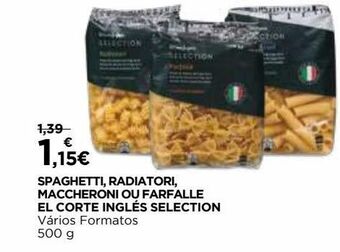 El Corte Inglés Massas el corte inglés promoção