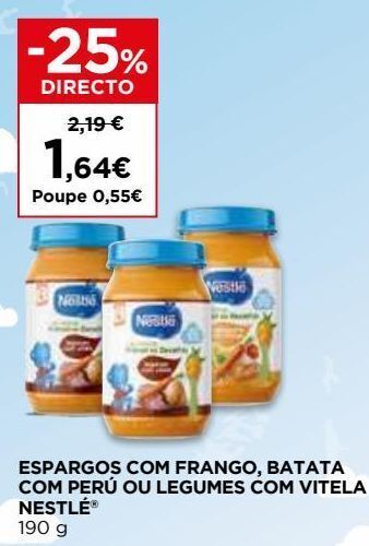 El Corte Inglés Comida para bebé nestlé promoção