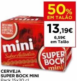 El Corte Inglés Cerveja super bock promoção
