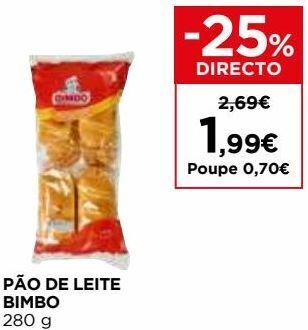 El Corte Inglés Pão de leite bimbo promoção