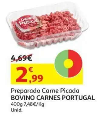Auchan Preparado carne Picada Bovino Carnes Portugal 400g promoção