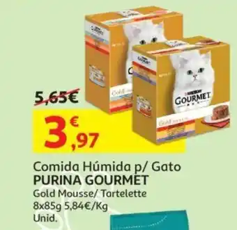 Auchan Comida Humida p/ gato Purina Gourmet 8x85g promoção