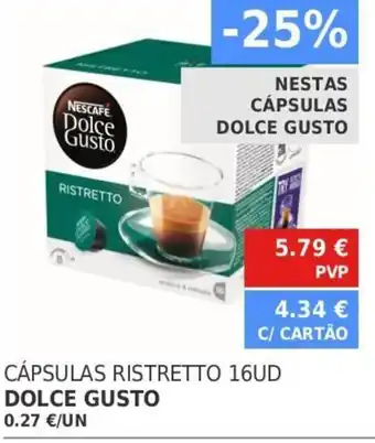 Minipreço Cápsulas Ristretto 16UD Dolce Gusto promoção