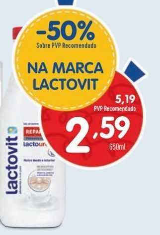 Minipreço Creme hidratante lactovit promoção