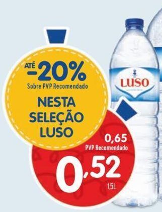 Minipreço Água luso promoção