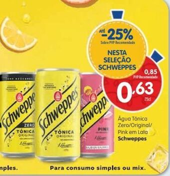 Minipreço Água tônica schweppes promoção