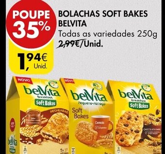 Pingo Doce Bolachas Soft Bakes Belvita 250g promoção