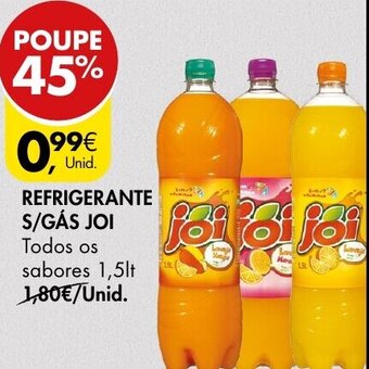 Pingo Doce Refrigerante S/Gás Joi 1,5lt promoção