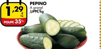 Pingo Doce Pepino promoção