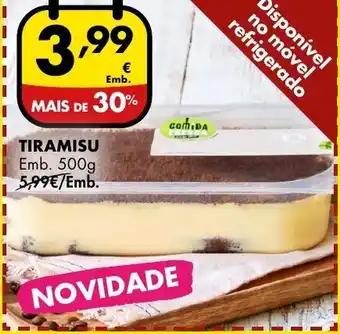 Pingo Doce Tiramisu 500g promoção