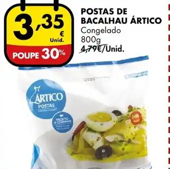 Pingo Doce Postas de Bacalhau Ártico 800g promoção