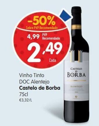 Vinho tinto castelo de borba
