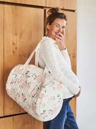 Saco muda-fraldas baby roll, em gaze de algodão - branco...