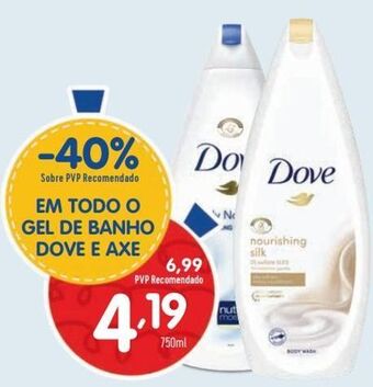 Minipreço Gel de banho dove promoção