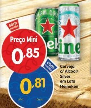 Minipreço Lata de cerveja heineken promoção