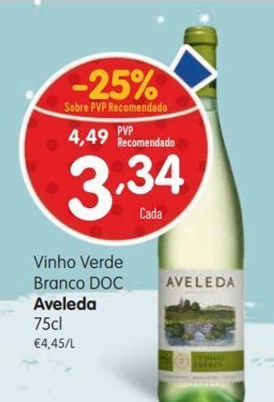 Minipreço Vinho verde aveleda promoção